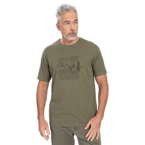 T-shirt męski BUSHMAN NERICON w kolorze zielonym