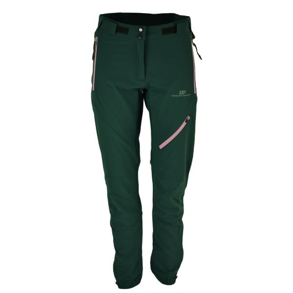 Damskie spodnie outdoorowe 2117 SANDHEM zielone