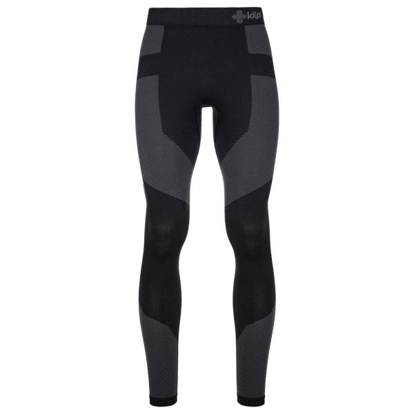 Męskie bezszwowe spodnie termoaktywne Kilpi NIEL-M czarne