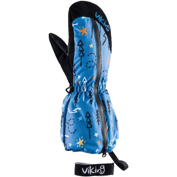 Dziecięce rękawiczki narciarskie Viking SNOPPY niebieskie