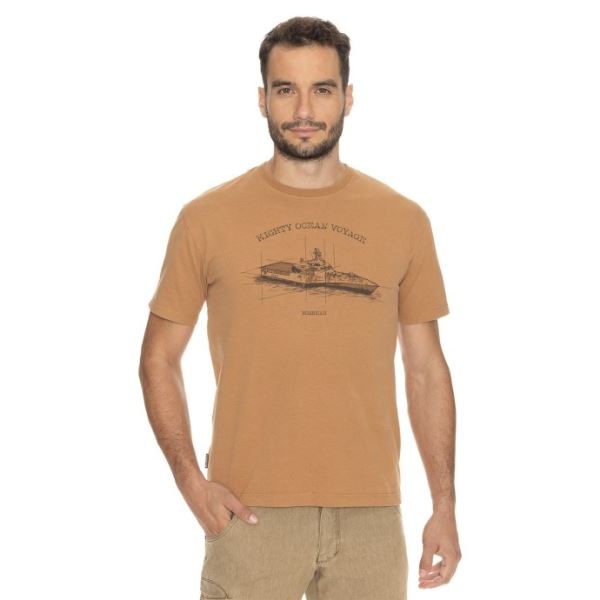 T-shirt męski BUSHMAN ELLIOT piaskowy brąz
