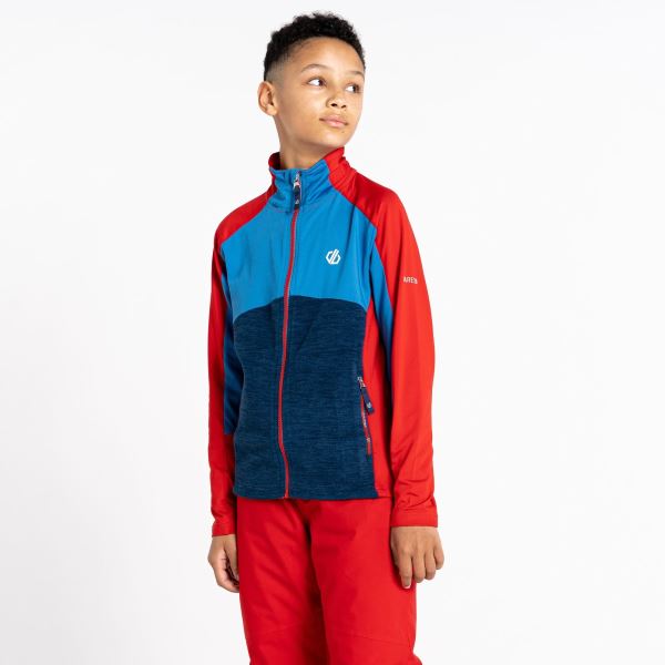 Dziecięca bluza funkcjonalna Dare2b EXCEPTION czerwono-niebieska
