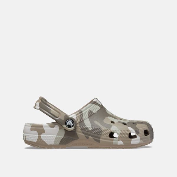 Buty męskie Crocs CLASSIC PRINTED CAMO brązowe