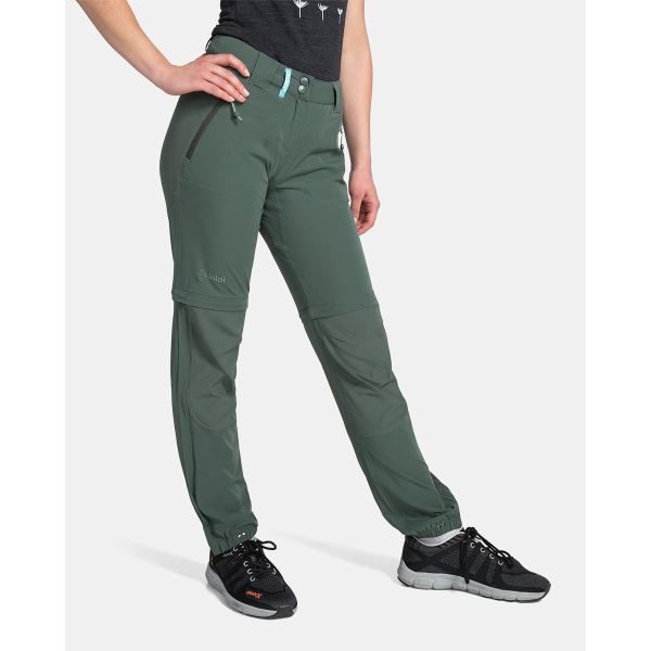 Damskie spodnie outdoorowe Kilpi HOSIO-W ciemnozielone