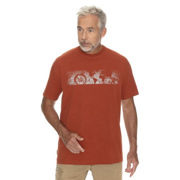 T-shirt męski BUSHMAN CALVERT czerwony