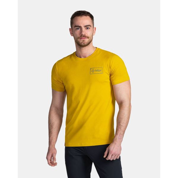 Męska bawełniana koszulka Kilpi BANDE-M żółta