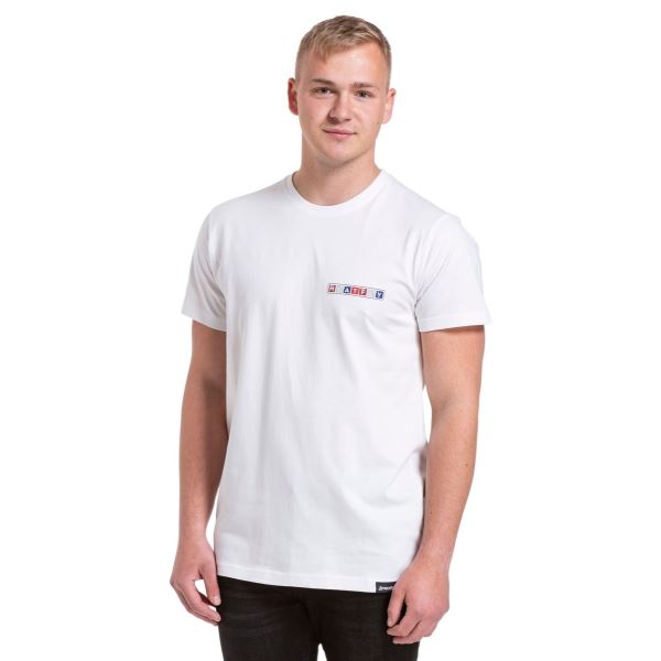 Męska koszulka Meatfly Logobox w kolorze białym
