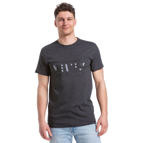 T-shirt męski Meatfly Rele ciemnoszary