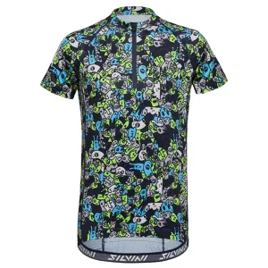 Dziecięca koszulka rowerowa Silvini Scrivia w kolorze ciemnoniebieskim/różowym Dziecięca koszulka rowerowa Silvini Scrivia w kolorze ciemnoniebieskim/różowym