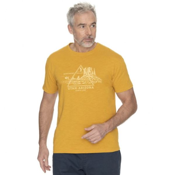 Męska koszulka BUSHMAN DEMING żółta