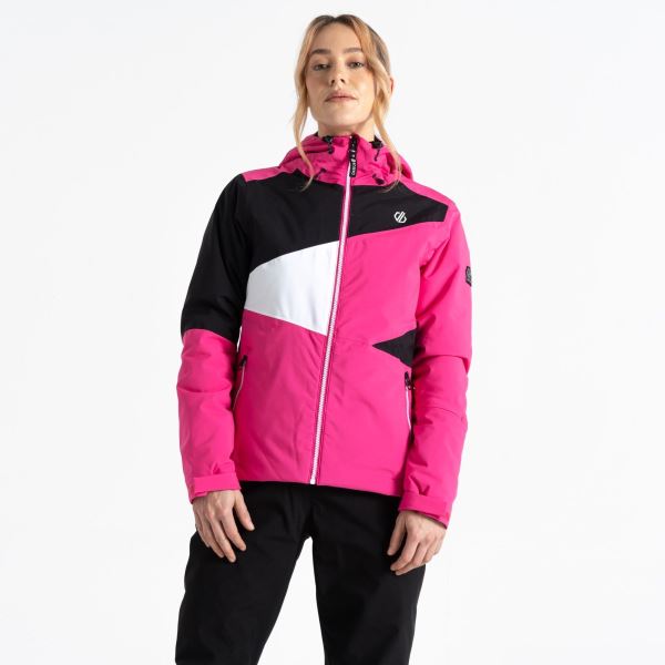 Damska kurtka narciarska Dare2b ICE różowo/czarna