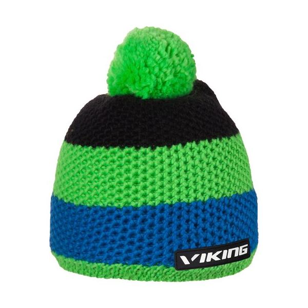 Unisex czapka zimowa z merynosów Viking TIMBER zielona UNI