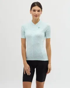 Koszulka kolarska damska Silvini Catirina w kolorze białym/turkusowym Koszulka kolarska damska Silvini Catirina w kolorze białym/turkusowym