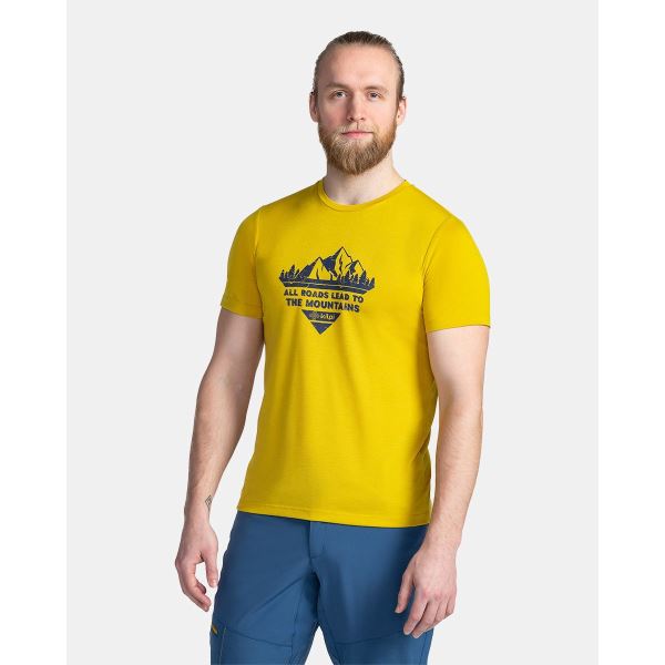 Męska koszulka techniczna Kilpi GAROVE-M żółta