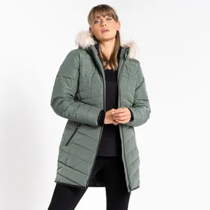 Damski pikowany płaszcz Dare2b STRIKING III zielony Damski pikowany płaszcz Dare2b STRIKING III zielony