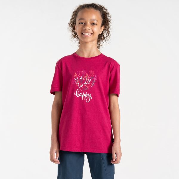 Koszulka dziecięca Dare2b TRAILBLAZER w kolorze ciemnego różu