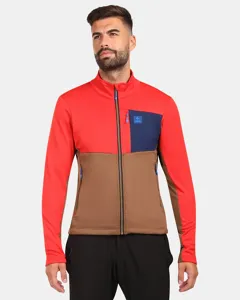 Męska bluza polarowa Kilpi ERIN-M brązowa Męska bluza polarowa Kilpi ERIN-M brązowa