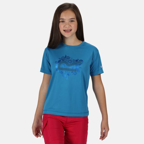 Dziecięca funkcjonalna koszulka Regatta ALVARADO V niebieska