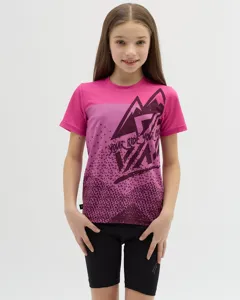 Dziecięca koszulka enduro Silvini Denni fioletowo-różowa Dziecięca koszulka enduro Silvini Denni fioletowo-różowa