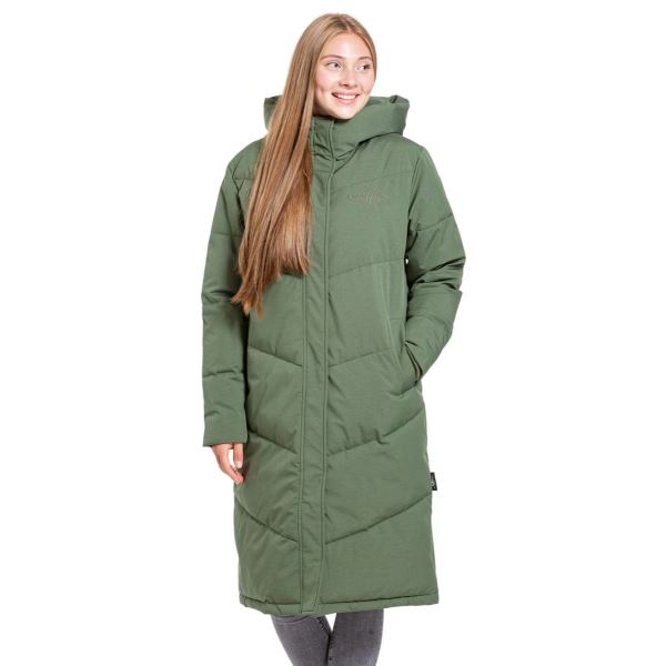 Damski płaszcz uliczny Meatfly Chloe w kolorze zielonym