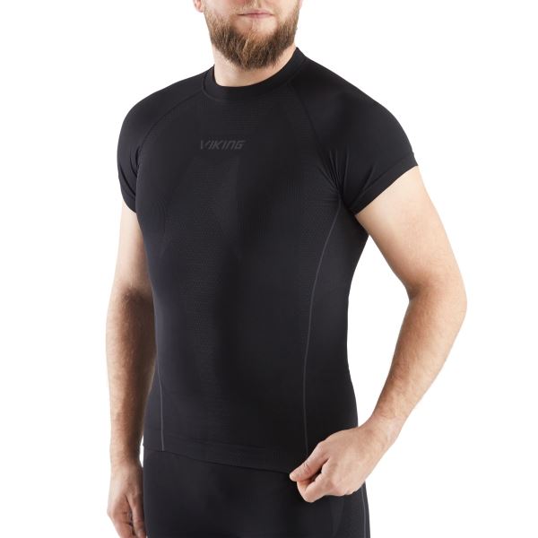 Koszulka termoaktywna męska Viking EIGER czarna