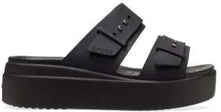 Sandały damskie Crocs BROOKLYN BUCKLE czarne Sandały damskie Crocs BROOKLYN BUCKLE czarne