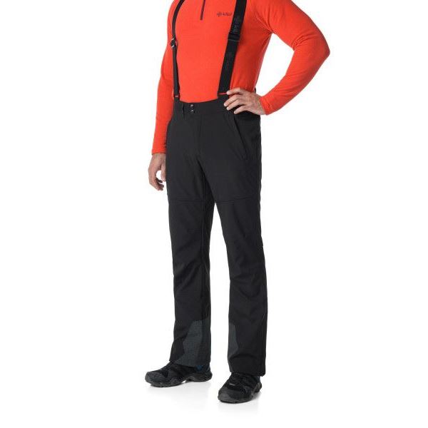 Męskie spodnie narciarskie softshell Kilpi RHEA-M czarne