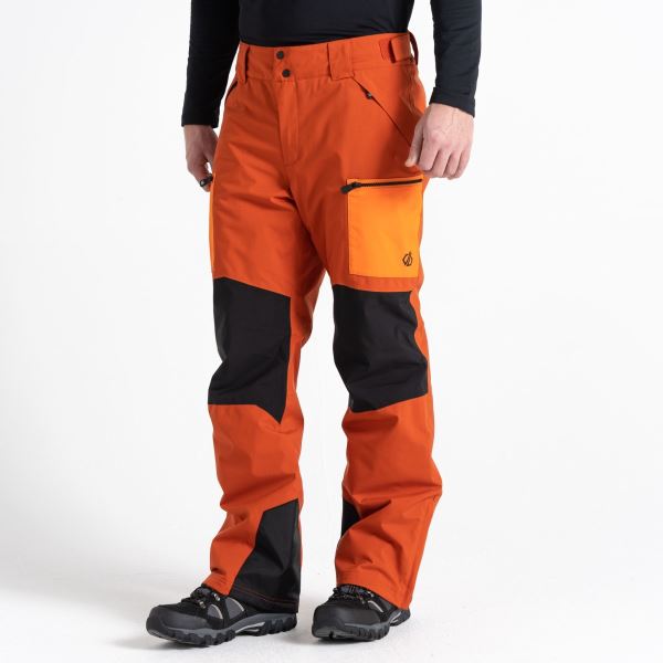 Męskie spodnie narciarskie Dare2b BASEPLANT pomarańczowe