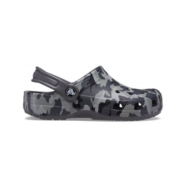 Chłopięce buty Crocs CLASSIC CAMO czarno/szare