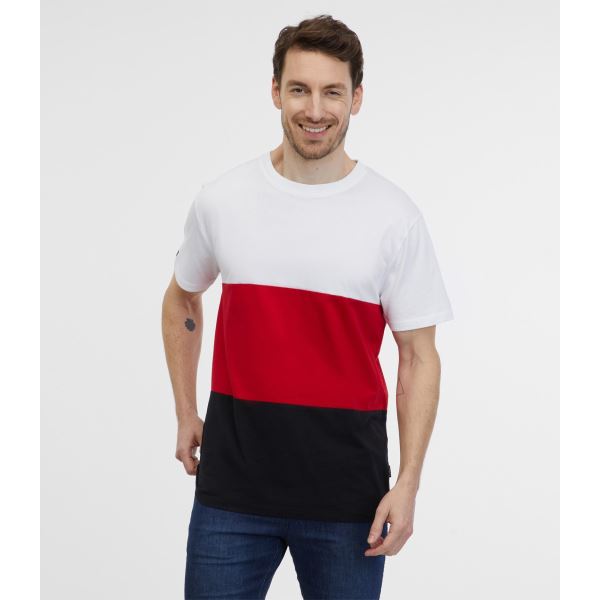 T-shirt męski NORMAN SAM 73 czerwony