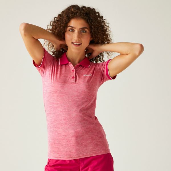 Damska koszulka polo Regatta REMEX II w kolorze różowym