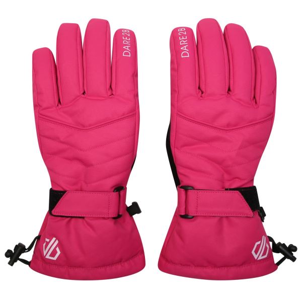 Damskie zimowe rękawiczki narciarskie Dare2b ACUTE różowe