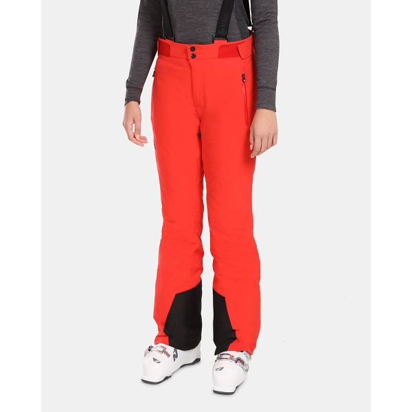 Damskie spodnie narciarskie Kilpi RAVEL-W czerwone