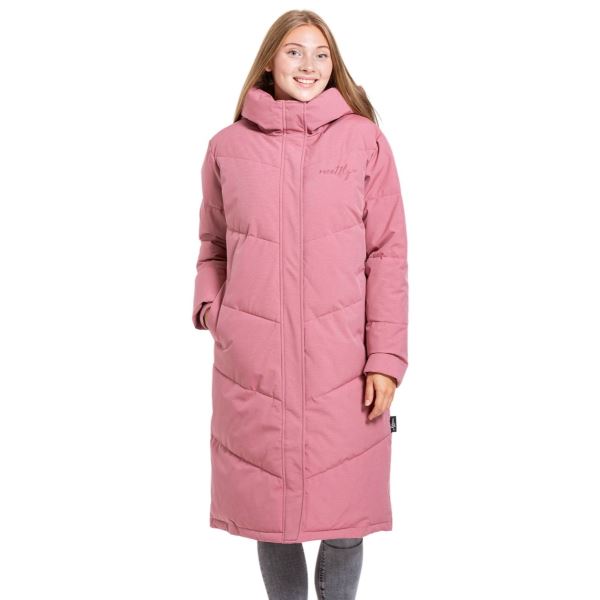 Damski płaszcz uliczny Meatfly Chloe w kolorze różowym