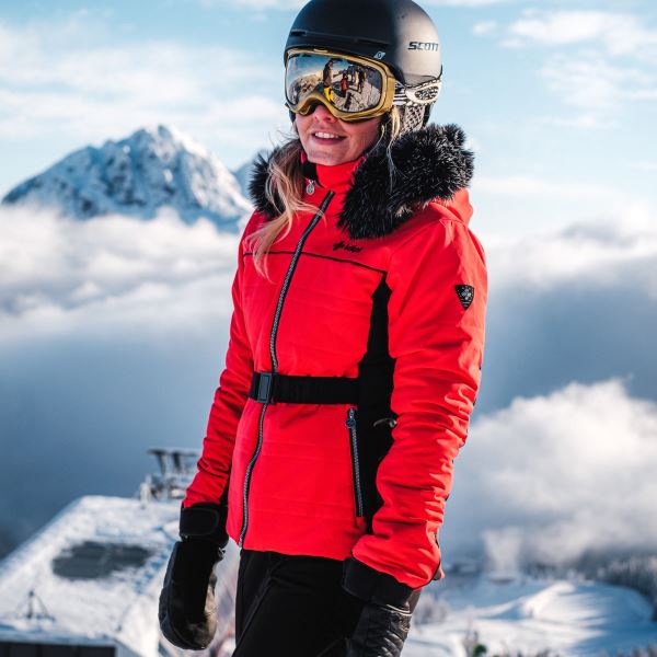 Damski strój narciarski CARRIE czerwony