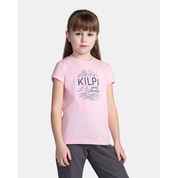 Dziewczęca koszulka Kilpi MALGA-JG jasnoróżowa