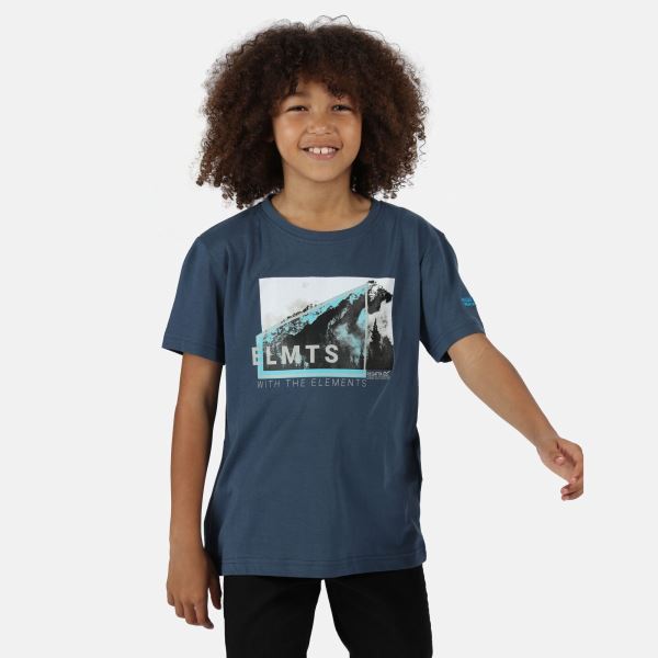 T-shirt dziecięcy Regatta BOSLEY III niebieski