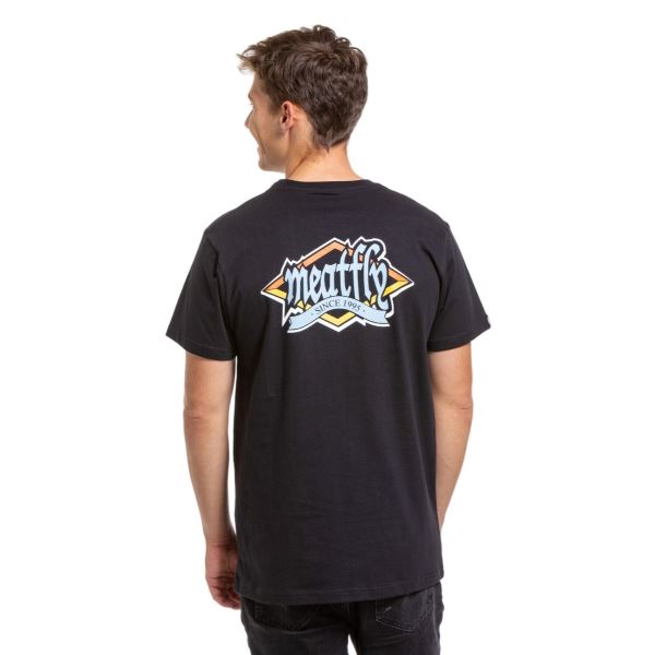 T-shirt męski Meatfly Rockit czarny