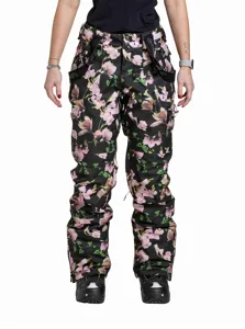 Damskie spodnie SNB i SKI Meatfly Foxy czarne/magnolia Damskie spodnie SNB i SKI Meatfly Foxy czarne/magnolia