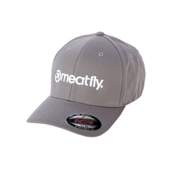 Szara czapka Meatfly Brand Flexfit