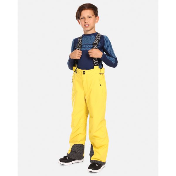 Dziecięce spodnie narciarskie Kilpi MIMAS-J żółte