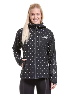 Damska kurtka softshell Meatfly Zaja czarna/kropki Damska kurtka softshell Meatfly Zaja czarna/kropki