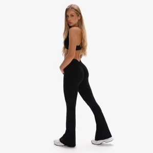 Legginsy damskie Exalted Elysia Curve Flare czarne Legginsy damskie Exalted Elysia Curve Flare czarne