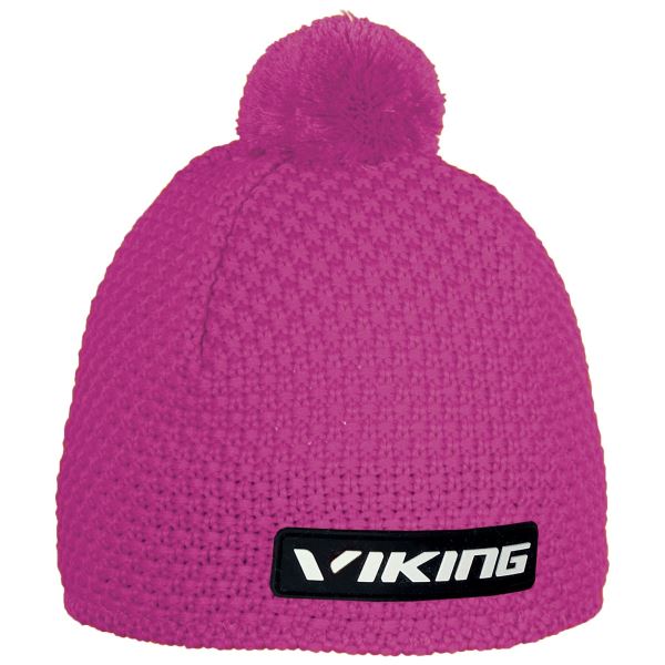 Unisex czapka zimowa z merynosów Viking BERG różowa UNI