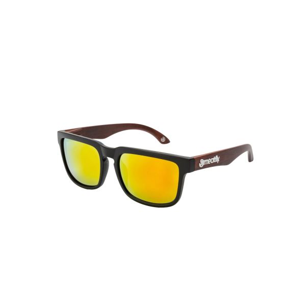 Okulary przeciwsłoneczne unisex Meatfly Memphis czarno-brązowe