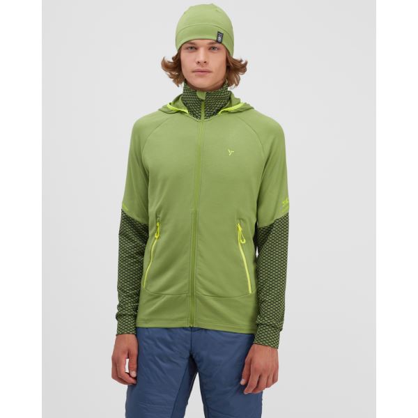 Męska oddychająca bluza Silvini Artico zielono/limonkowa
