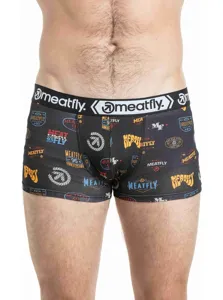 Bokserki męskie Meatfly Balboa Double czarno-białe Bokserki męskie Meatfly Balboa Double czarno-białe