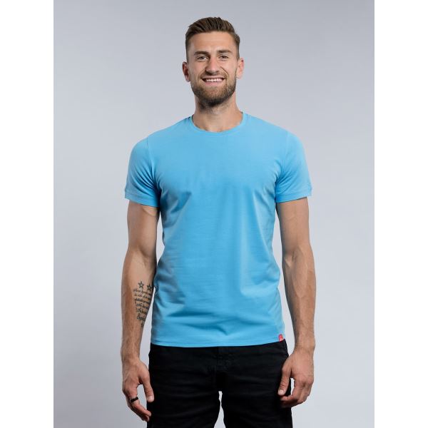 Męska koszulka CityZen slim fit z elastanem jasnoniebieska