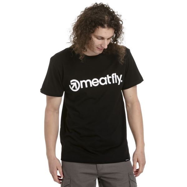 T-shirt męski Meatfly MF Logo czarny