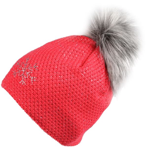 Damska czapka zimowa Sherpa PHAM w kolorze czerwonym